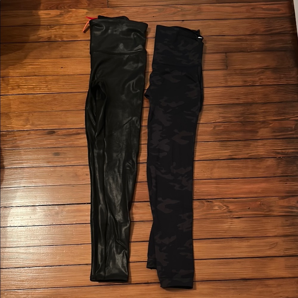 SPANX faux Black and camo Leggings
